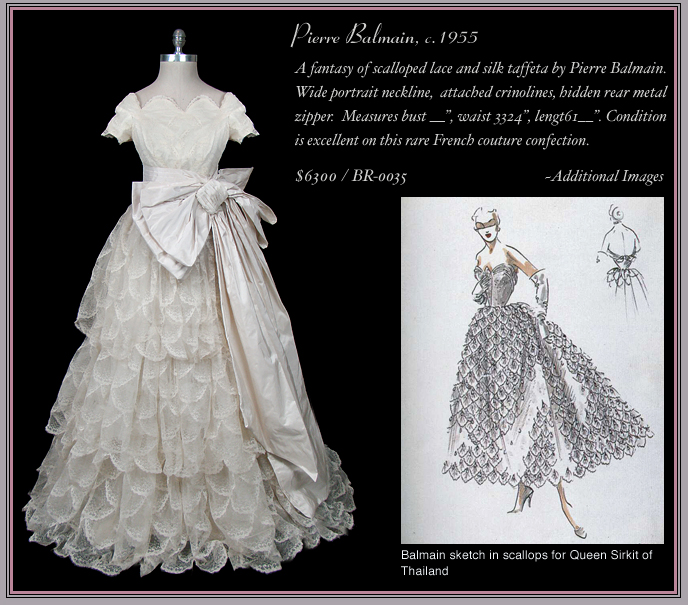 1955 Balmain Bridal Gown