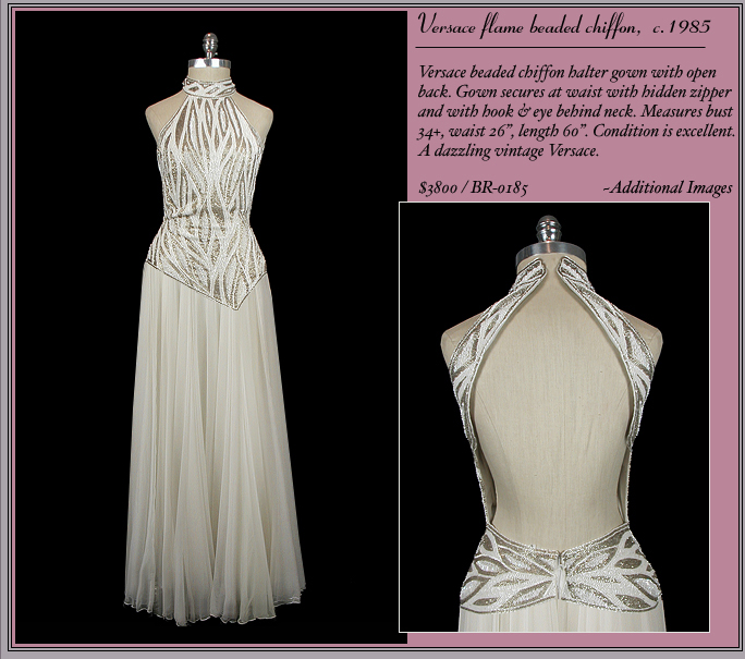1985 Versace Wedding Dress