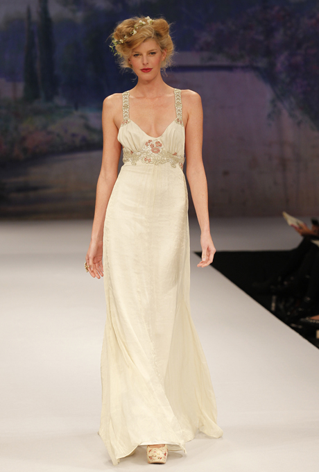 Art Nouveau inspired Bridal Gown - CLAIRE PETTIBONE Jolie