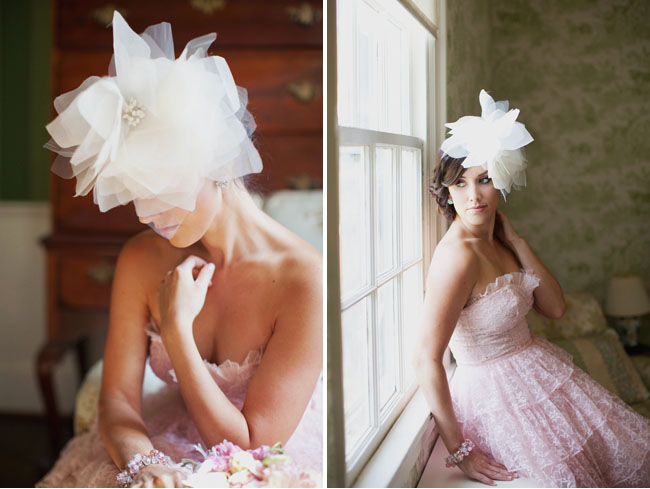  rather gorgeous Pink Vintage Wedding Dress shoot featuring a dress from 