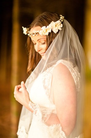 Whimsical and Wonderful Floral Bridal Crowns wedding hairstyles braid rustic