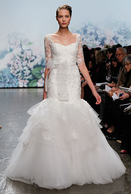 Long Sleeved Mermaid Wedding Dress 2012 by Monique Lhuillier Moment