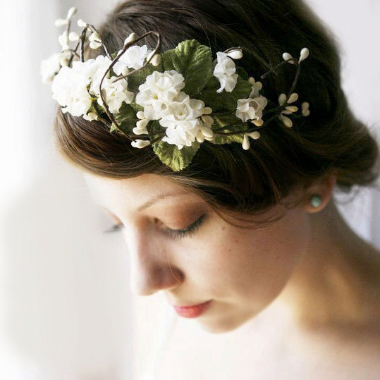 Ivory Bridal Flower Crown - Which Goose O Pioneers