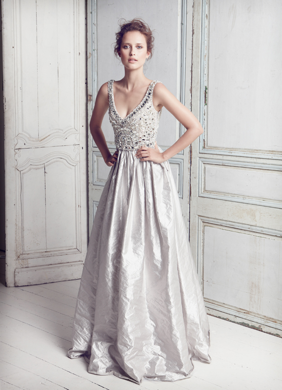 Collette-Dinnigan - SS11 Fantasia Silver Bridal Gown