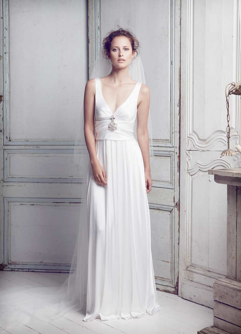 Collette-Dinnigan - SS11 Silk Satin Beaded Bridal Gown