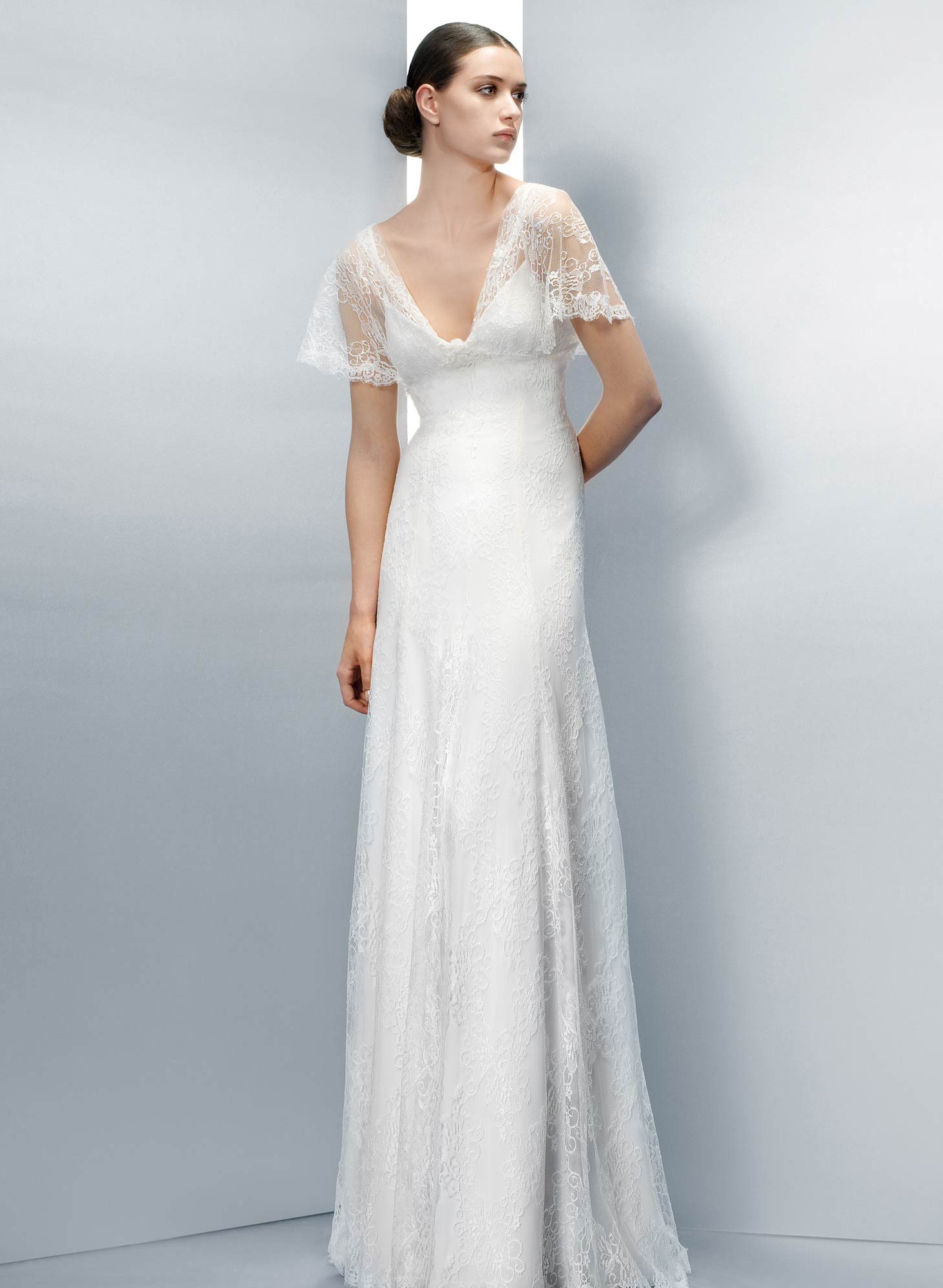 Jesus Peiro Wedding Dress 2045 1940s inspired Lace gown