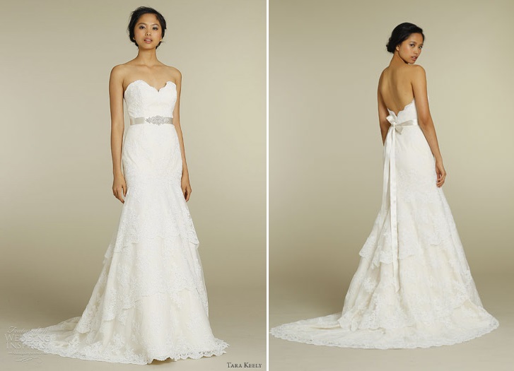 Tara Keely 2012 Lace Wedding Dress 2206 