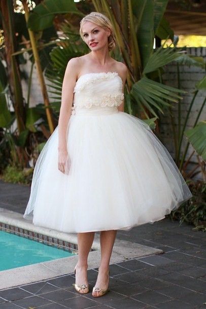 Dolly Couture 1950s inspired short Wedding Dress Milan