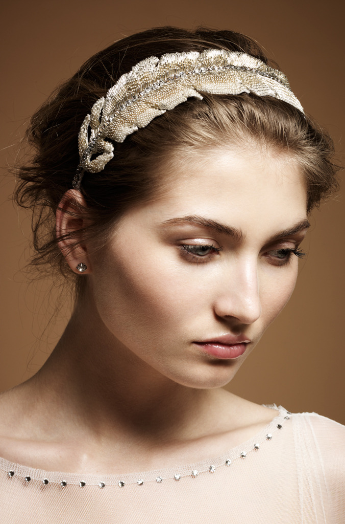 Jenny Packham 2012 Accessories Collection Feather Bridal Luxury Headdress