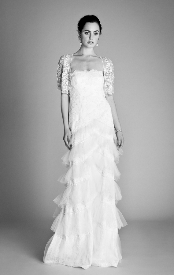 Temperley Ophelia 2012 Bridal Collection Dove dress with Arabella shrug