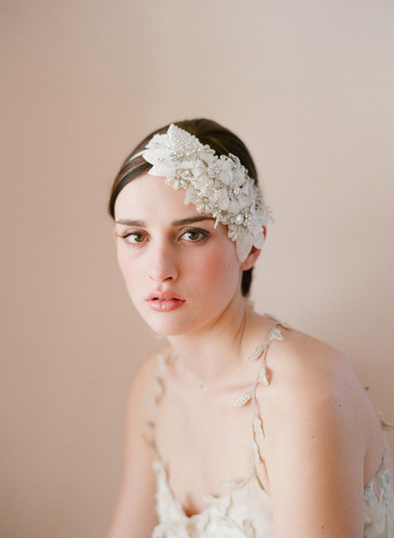 Twigs & Honey 2012 Floral & Lace Headpiece Style #248
