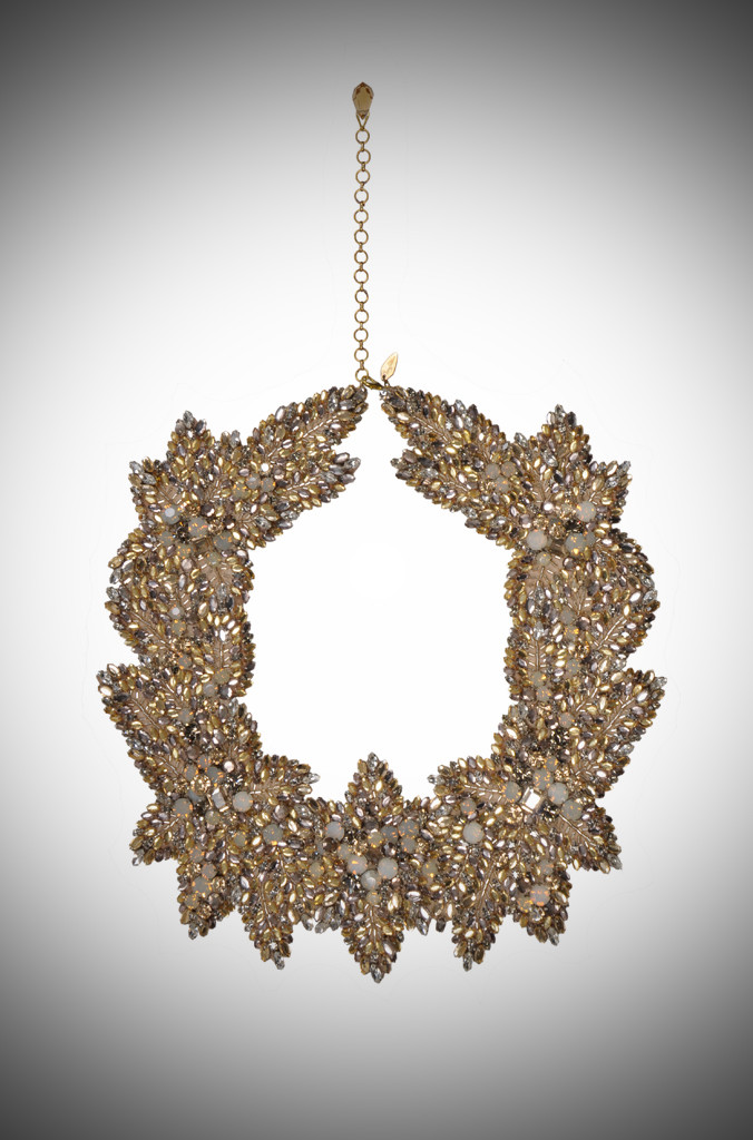 Jenny Packham 2012 Accessories Collection Acacia Necklace Golden Opal