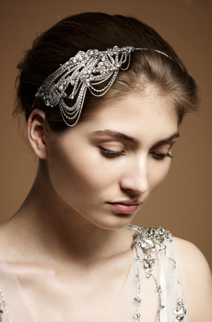 Jenny Packham 2012 Accessories Collection Onda Vintage Style Bridal Headdress II
