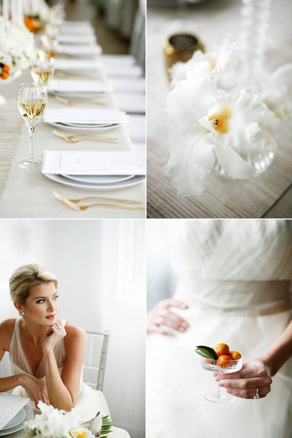 Elegant White Wedding Inspiration from Snippet & Ink