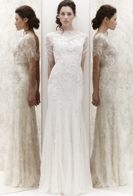 Jenny Packham Mimosa 2013 Wedding Dress with Illusion neckline