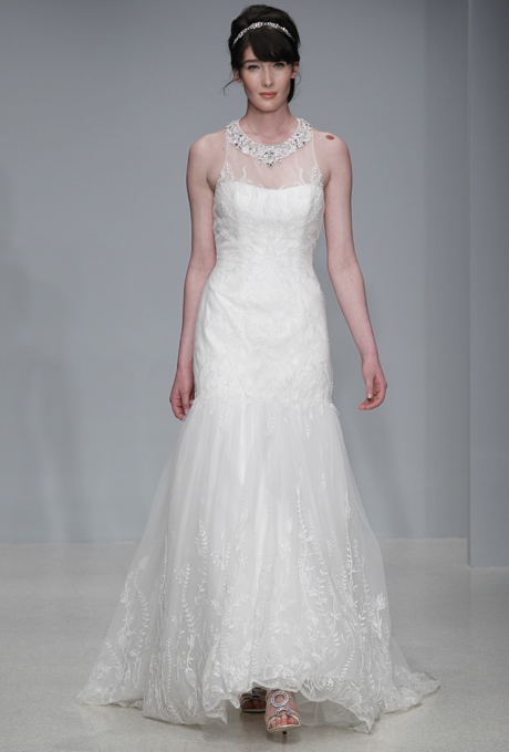 Alfred Angelo 2013 Wedding Dress with Illusion Neckline
