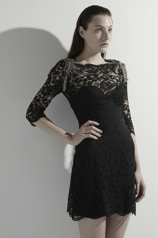 Corded Lace Mini Dress from Mariana Hardwick 2012/2013 Collection