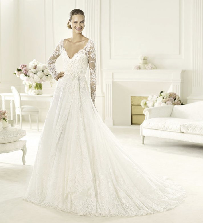 Elie Saab's 2013 Collection for Pronovias - Birgit Long Sleeved Wedding Dress