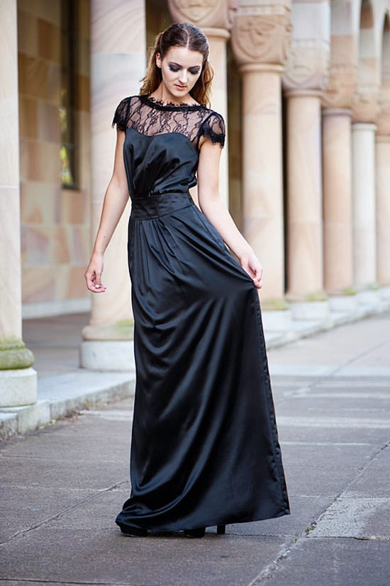 Perfect Little (and Long) Black Bridesmaids Dresses : Chic Vintage ...