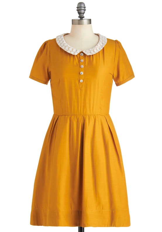 Modcloth - Goldenrod to Happiness Bridesmaids Dress in Lemon Zest