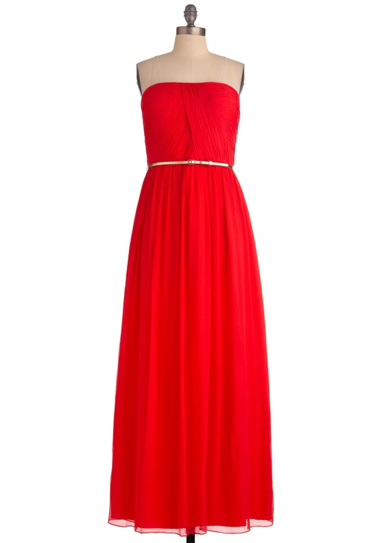 Modcloth - The Local Muse Dress in Poppy Red