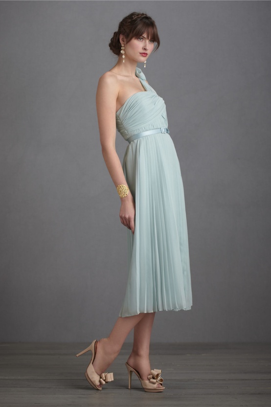 Marchioness Dress in Greyed Jade from BHLDN