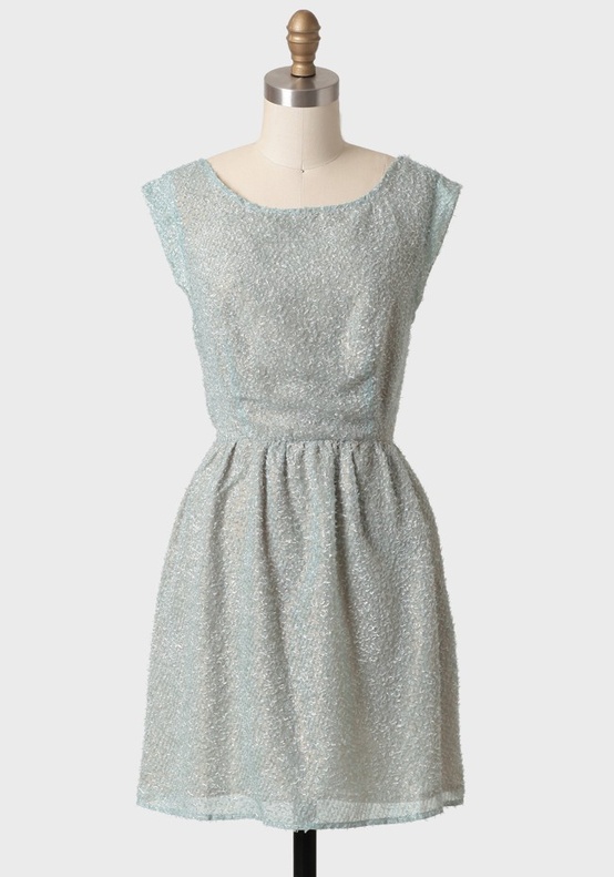 Mint Perfection Textured Bridesmaids Dress in Greyed Jade from Ruche
