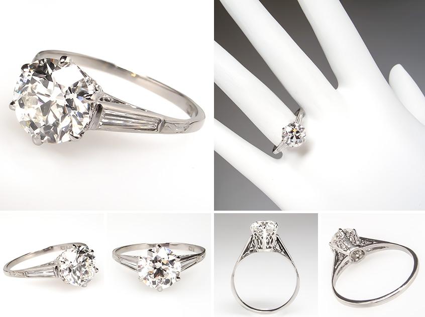 Antique Diamond Engagement Ring wm7868