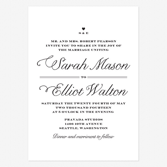 Rustic Chic Wedding Invitation from Love vs Design