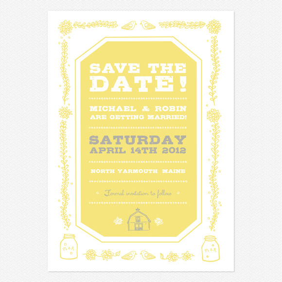 Save The Date - Rustic Barn