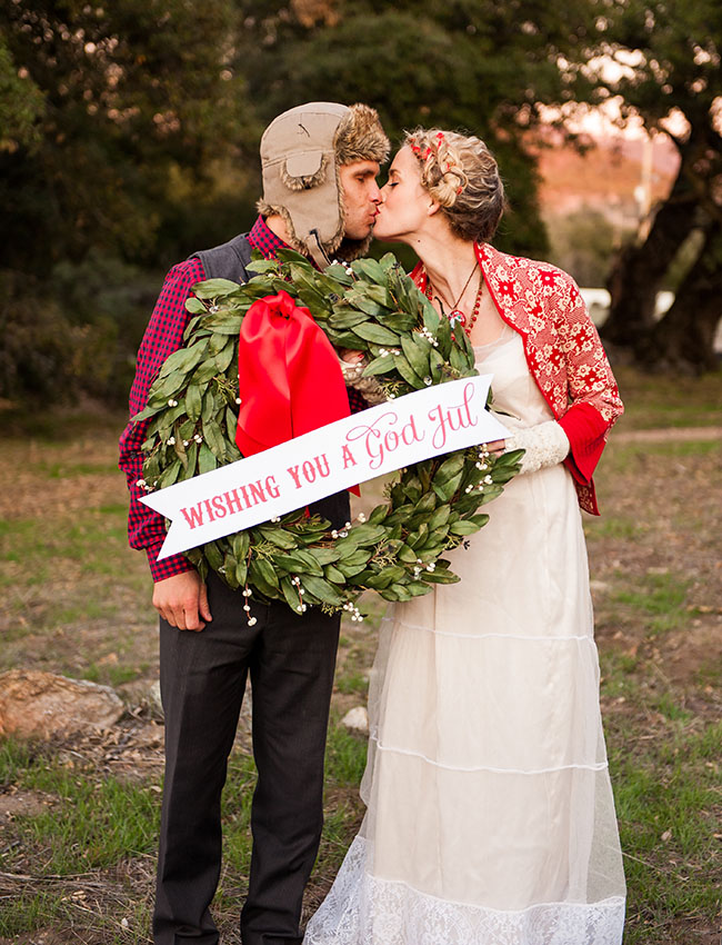 Swedish Styled Christmas Wedding Inspiration Shoot on Green Wedding Shoes