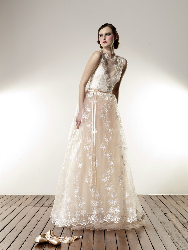 Boat Neck Lace Gown from Anaessia