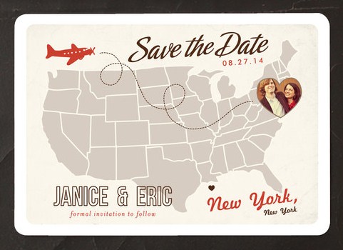 Minted Save the Date Magnet