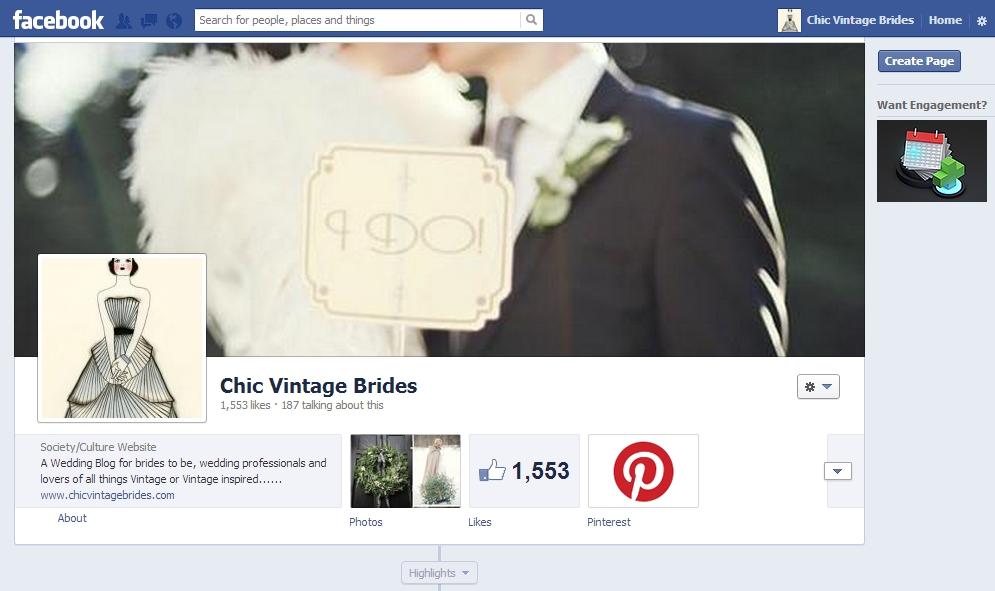 Chic Vintage Brides on Facebook