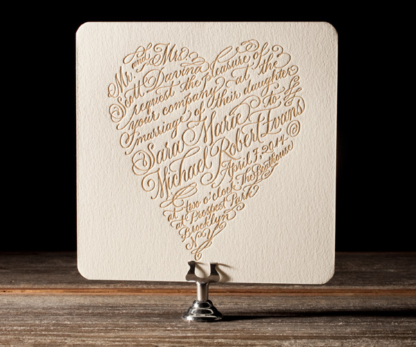 Bella Figura 2013 - Amor Letterpress Wedding Stationery