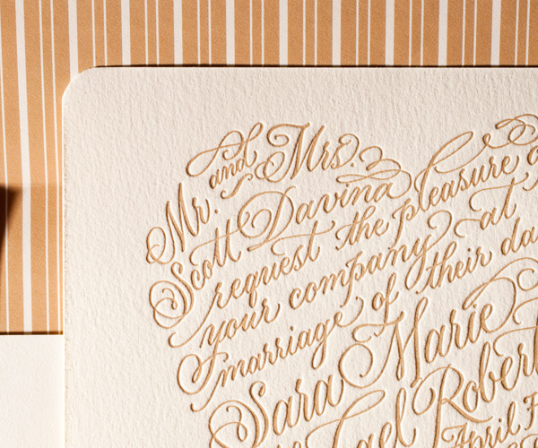 Bella Figura 2013 - Amor Letterpress Wedding Stationery