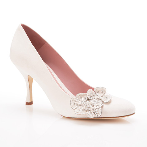Poppy Flower Bridal Shoes from Emmy London