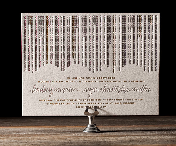 Bella Figura 2013 - Glitterati Letterpress Wedding Stationery