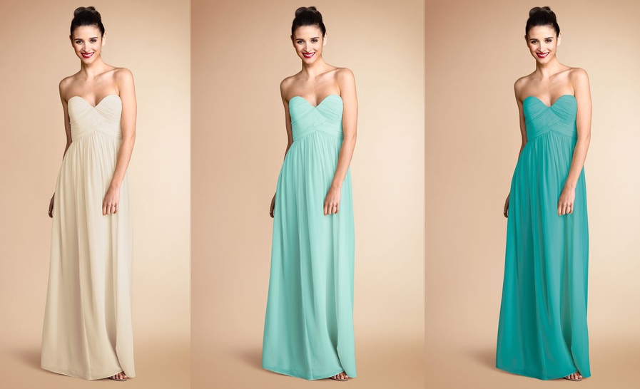 Donna Morgan Bridesmaids Dresses in Different Colours