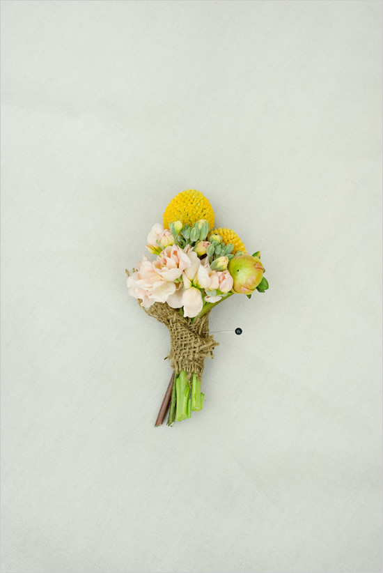 Spring Yellow Boutonniere