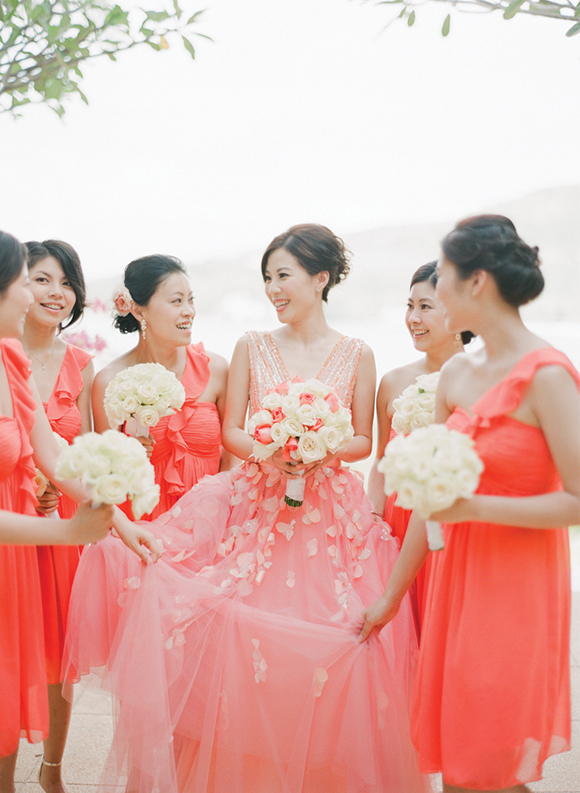 Coloured Wedding Dress