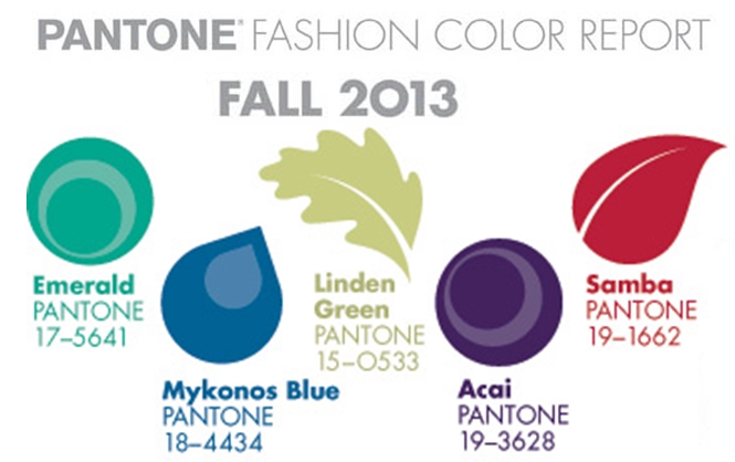 Pantone's Fall 2013 Fashion Colours 