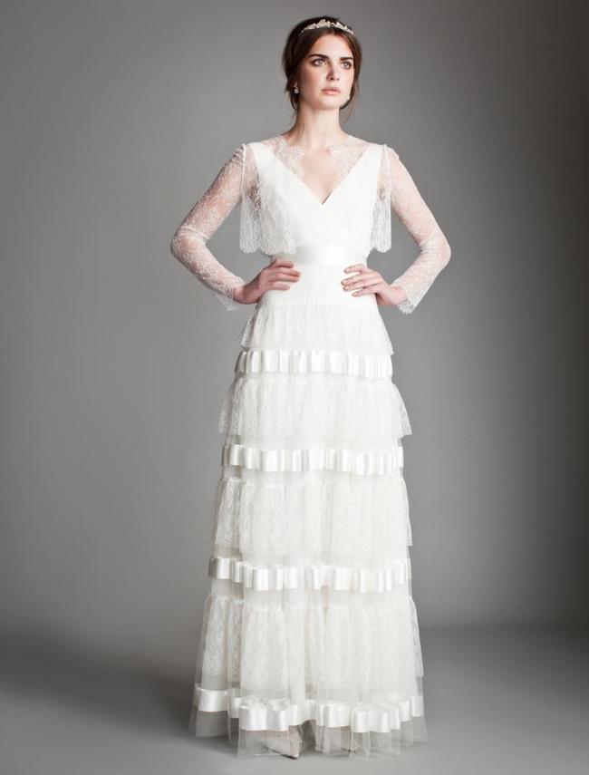 Temperley_London Spring 2014 Bridal Collection - Orchid with Amatha Lace Jacket