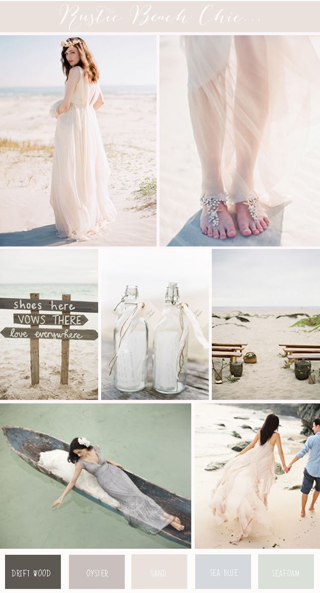 Rustic Beach Chic Wedding Inspiration Board from Want That Wedding