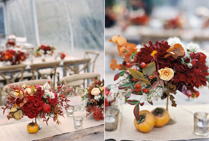 10 Fall Wedding Must Haves - Opulent Autumn Table Scapes