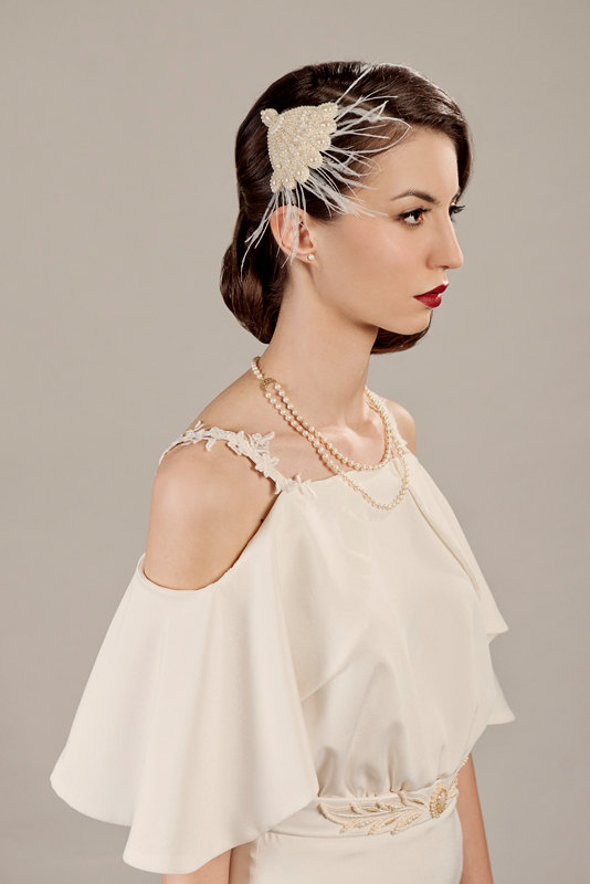 Vivien Art Deco Bridal Headpiece