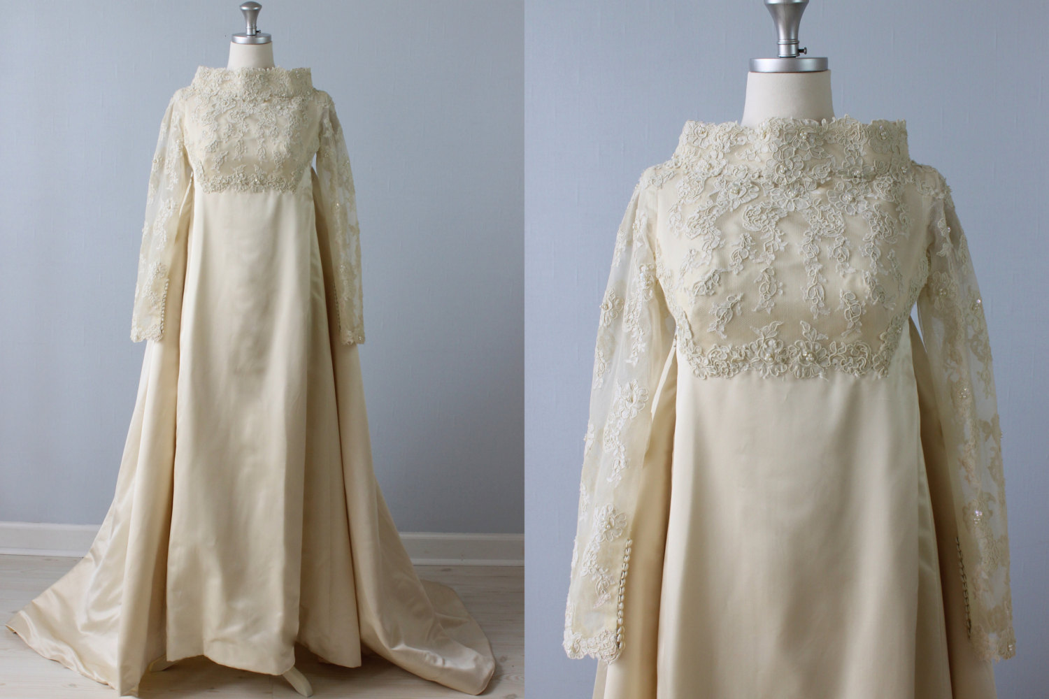 Vintage 1960s Wedding Dress - Priscilla of Boston