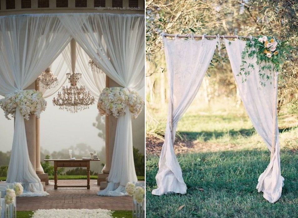 Aisle Style - Glam or Rustic Drapes