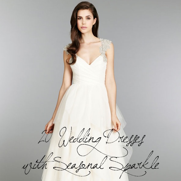 20 Wedding Dresses with Seasonal Sparkle
