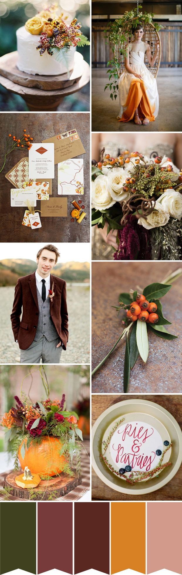 Autumn Wedding Inspiration Board